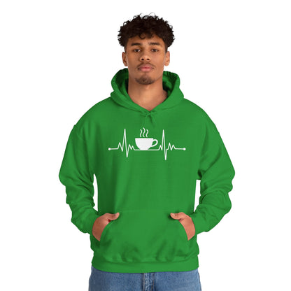 Coffee Heartbeat Drinking Coffee Hoodie