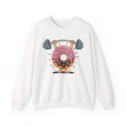 Funny Weightlifing Fitness Workout Gym Donut Lover Sweatshirt