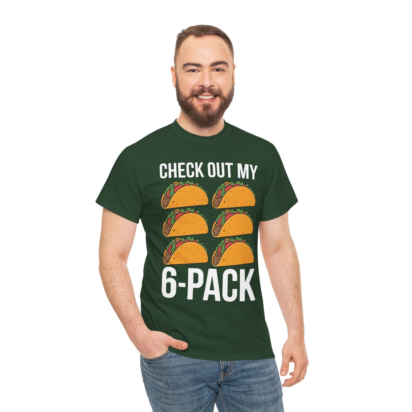 Funny 6 Pack Fitness Taco Mexican Gym Top for Taco Lovers T-Shirt