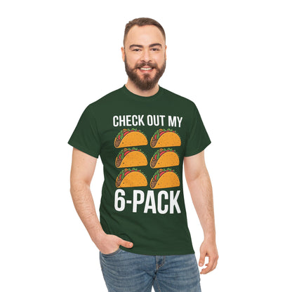 Funny 6 Pack Fitness Taco Mexican Gym Top for Taco Lovers T-Shirt