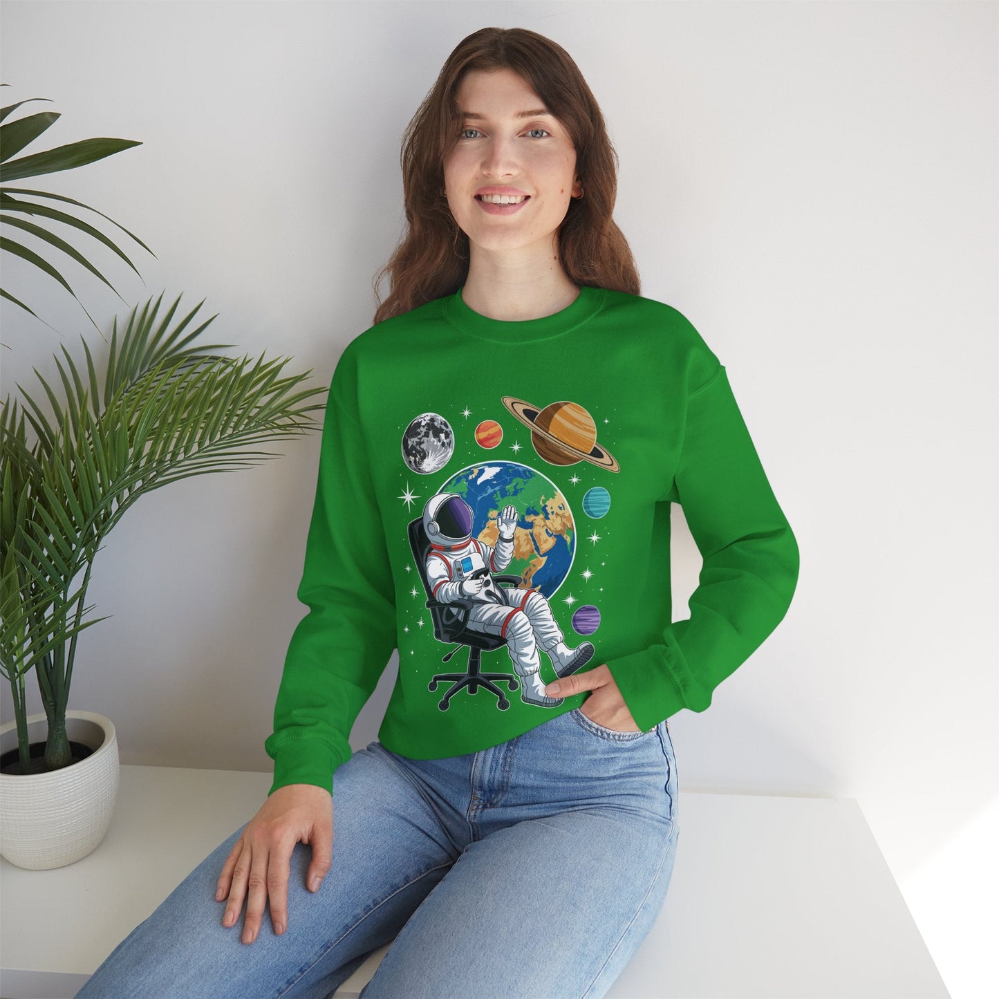 Astronaut Gamer Space Gaming System Planets Sweatshirt
