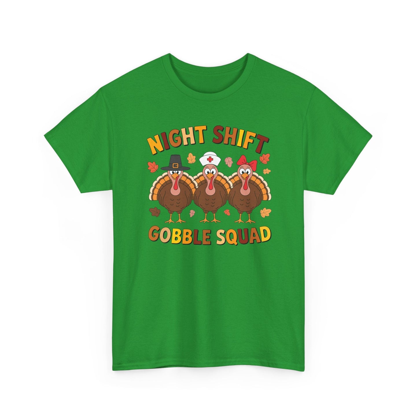 Night Shift Gobble Squad Night Worker Staff Thanksgiving T-Shirt
