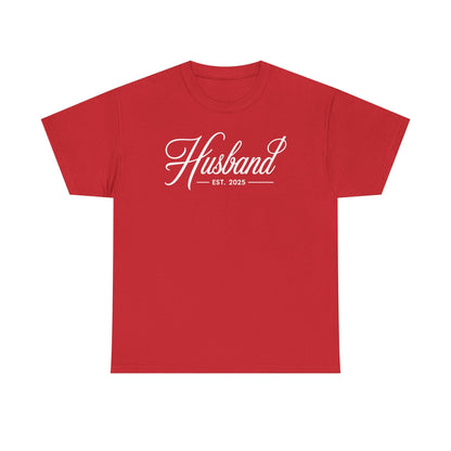 Couples Gifts For Husband And Wife Matching Husband Est 2025 Just Married Honeymoon Wedding T-Shirt
