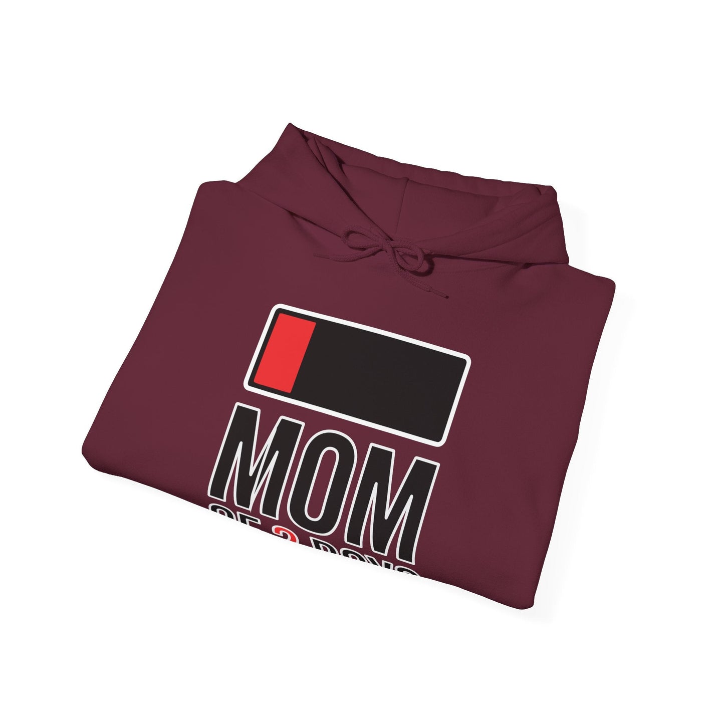 Mom of 2 Boys Gift from Son Mothers Day Birthday Women Hoodie