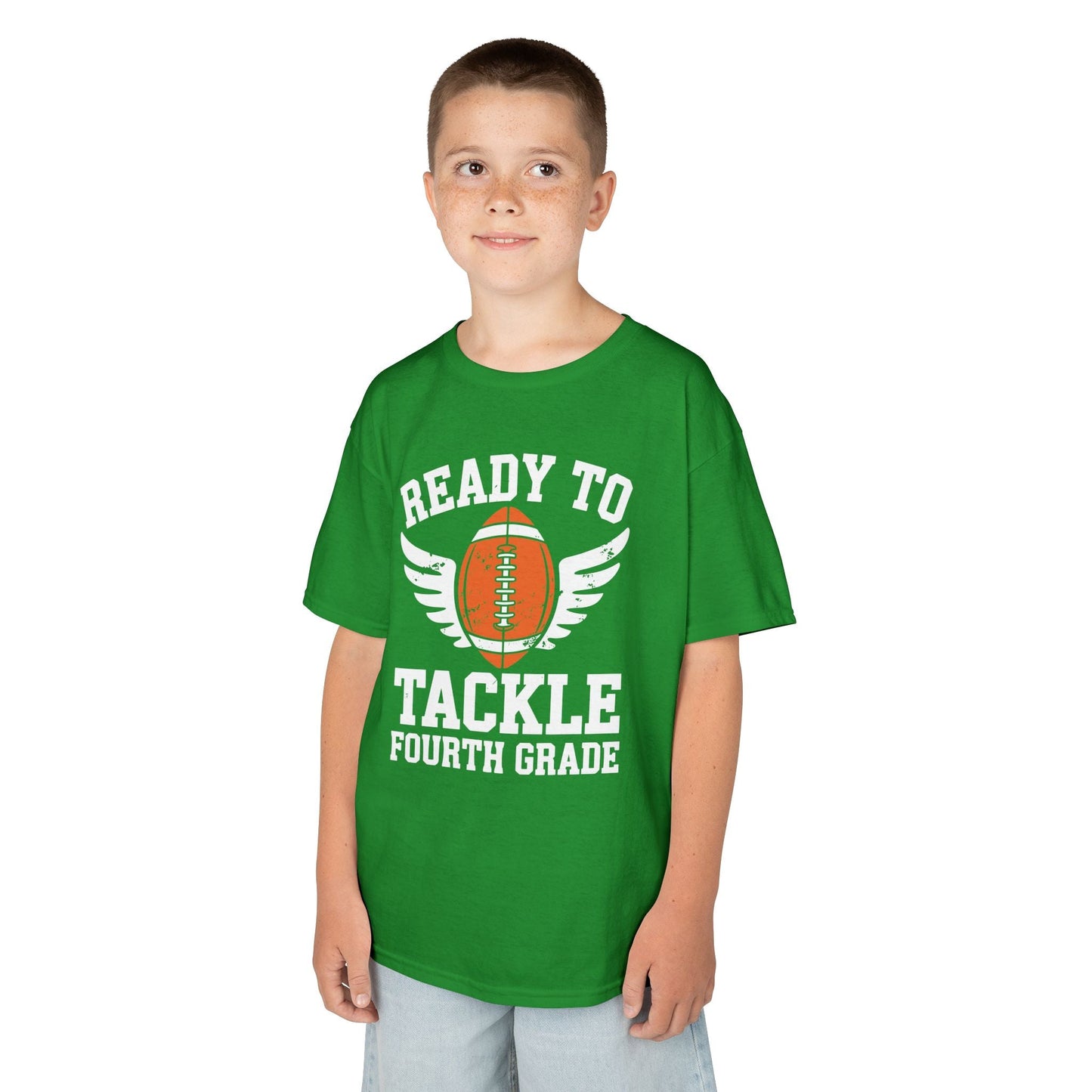Ready To Tackle Fourth Grade Back To School Football T-Shirt