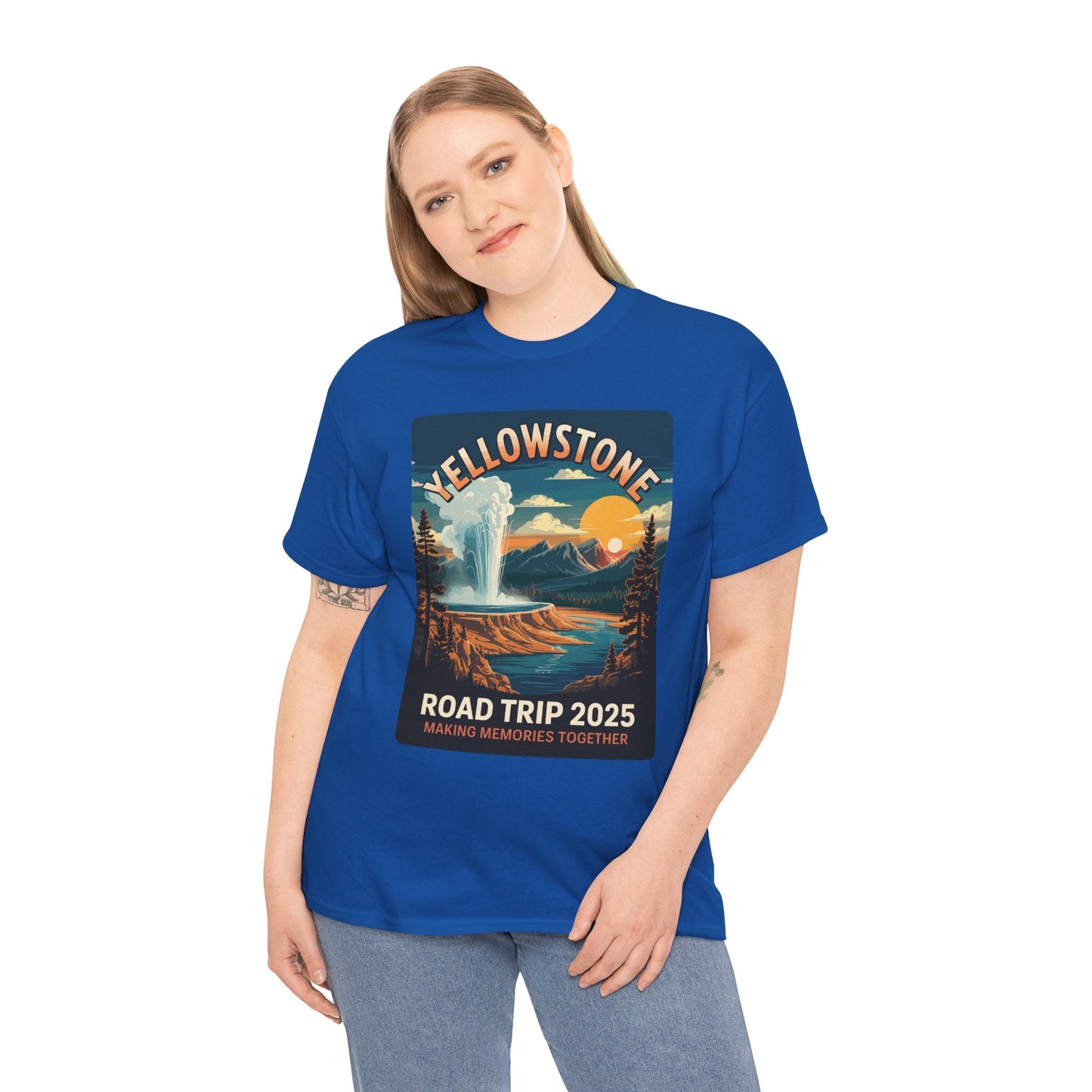 Yellowstone Family Road Trip 2025 National Park Outdoor T-Shirt