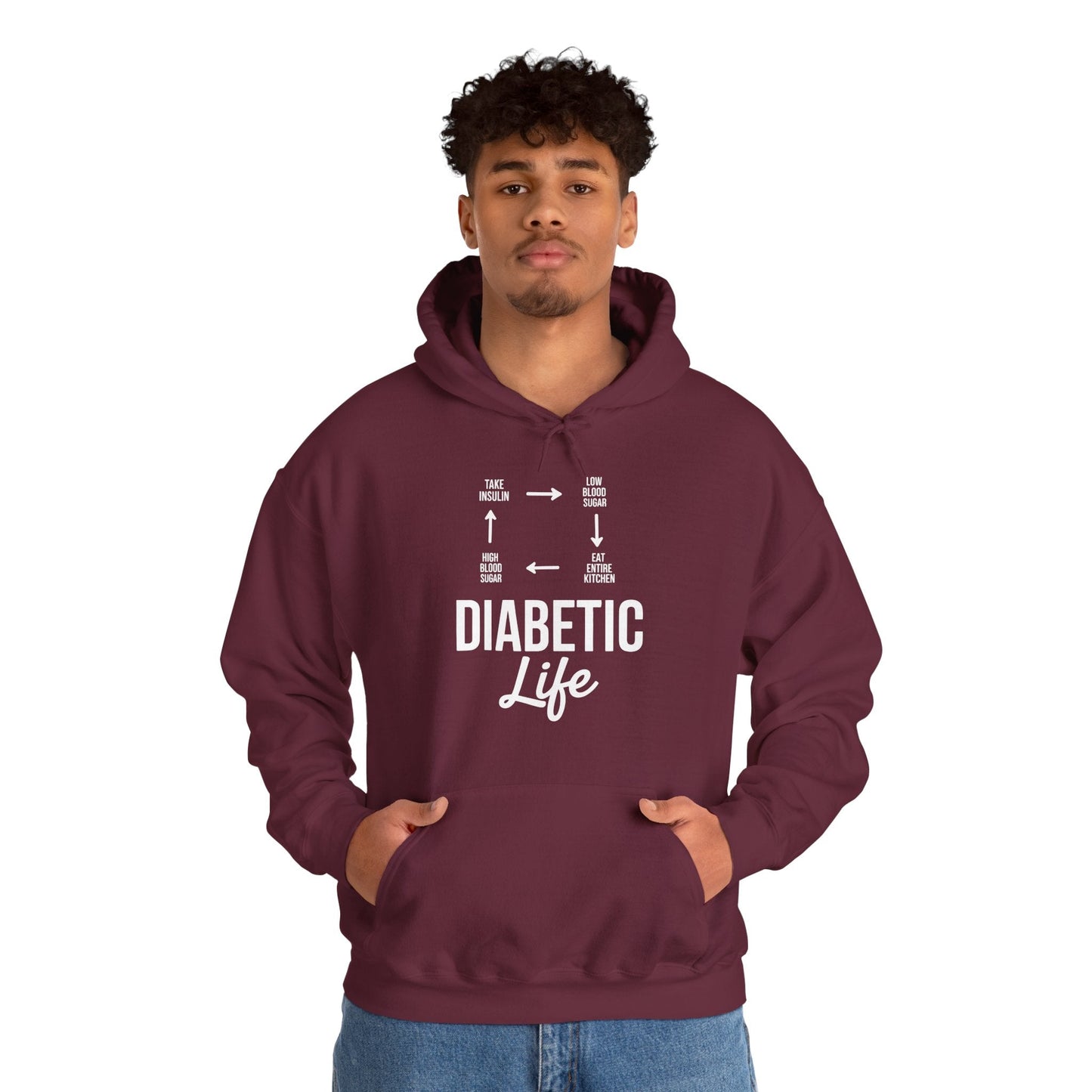 Funny Diabetic Type 1 Diabetes T1D Diabetes Awareness Hoodie