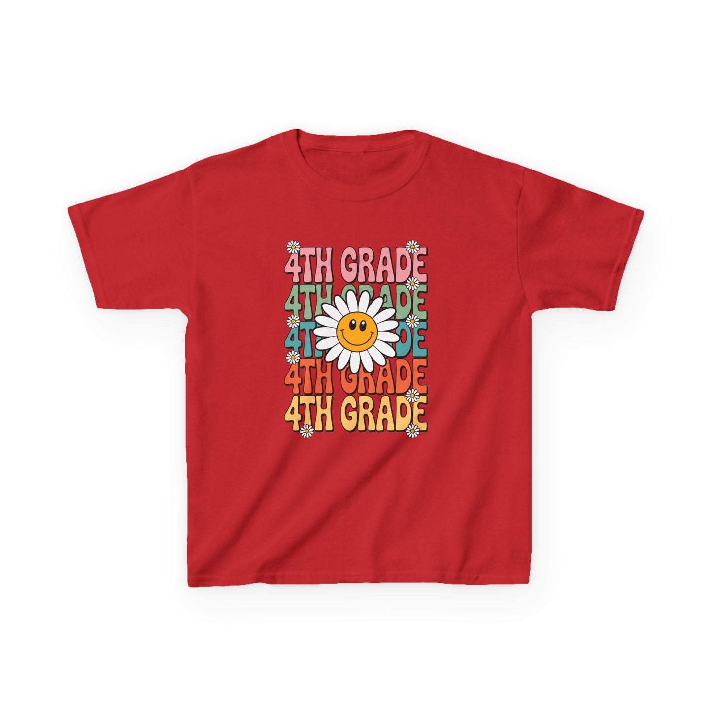 Groovy 4th Grade Back To School First Day of Fourth Grade T-Shirt