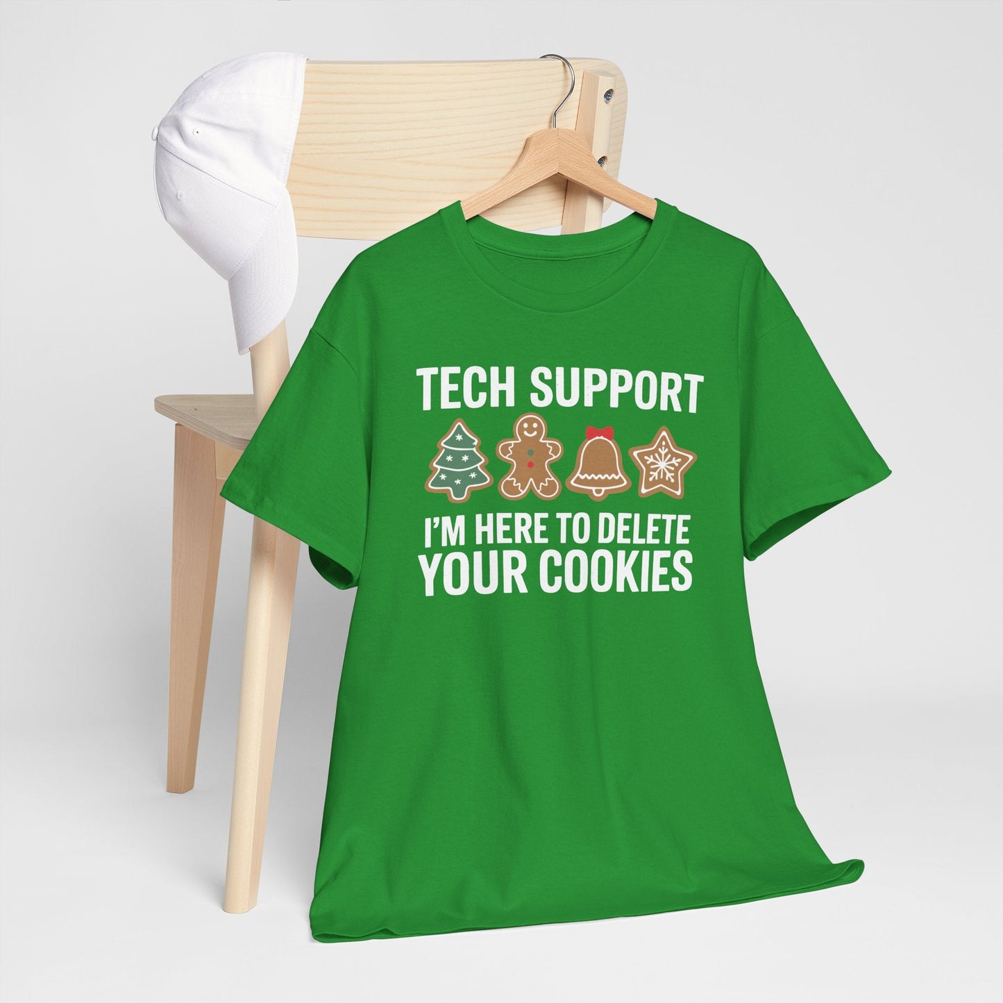 Christmas Tech Support Here To Delete Cookies Xmas Men Women T-Shirt