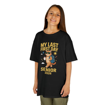 My Last First Day Senior 2026 Cat Back to School Cool Class T-Shirt