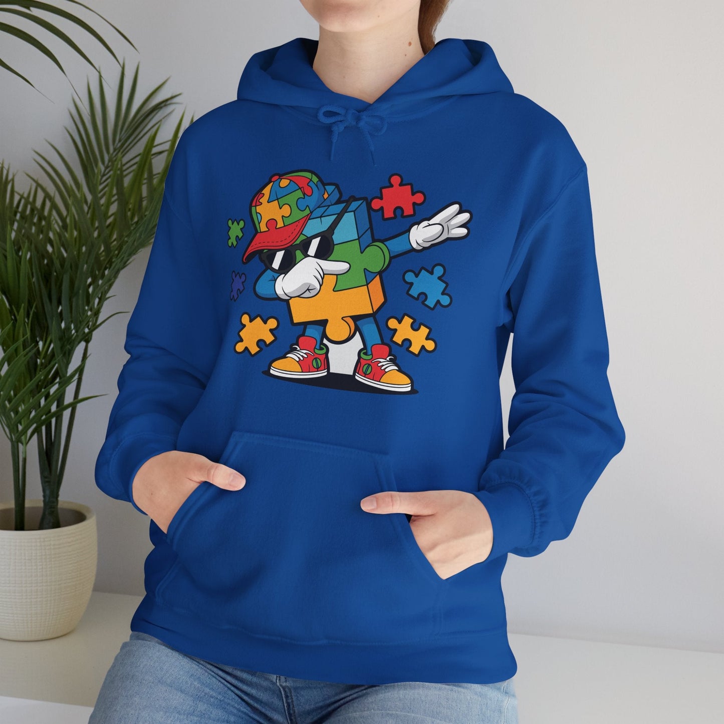 Dabbing Puzzle Autism Awareness Hoodie