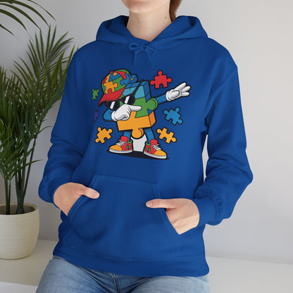 Dabbing Puzzle Autism Awareness Hoodie