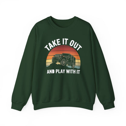 Catch Some Rays Vintage Retro Take It Out And Play Sweatshirt
