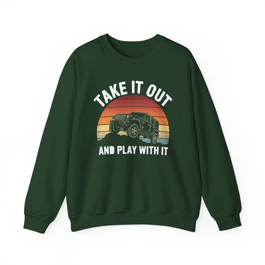 Catch Some Rays Vintage Retro Take It Out And Play Sweatshirt