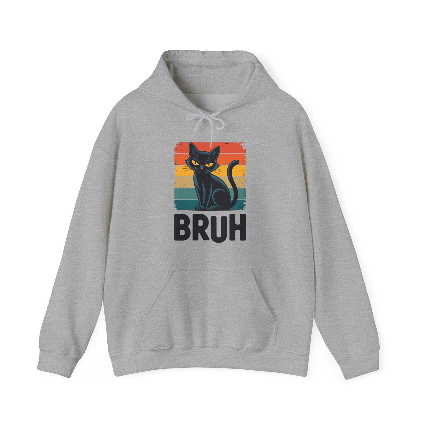 Funny Cat Bruh For Teens Boys Girls Men Women Meme Graphic Hoodie