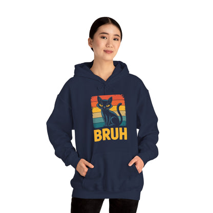 Funny Cat Bruh For Teens Boys Girls Men Women Meme Graphic Hoodie