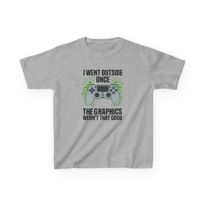 I Went Outside Once The Graphics Weren't That Good Gamer Boy T-Shirt