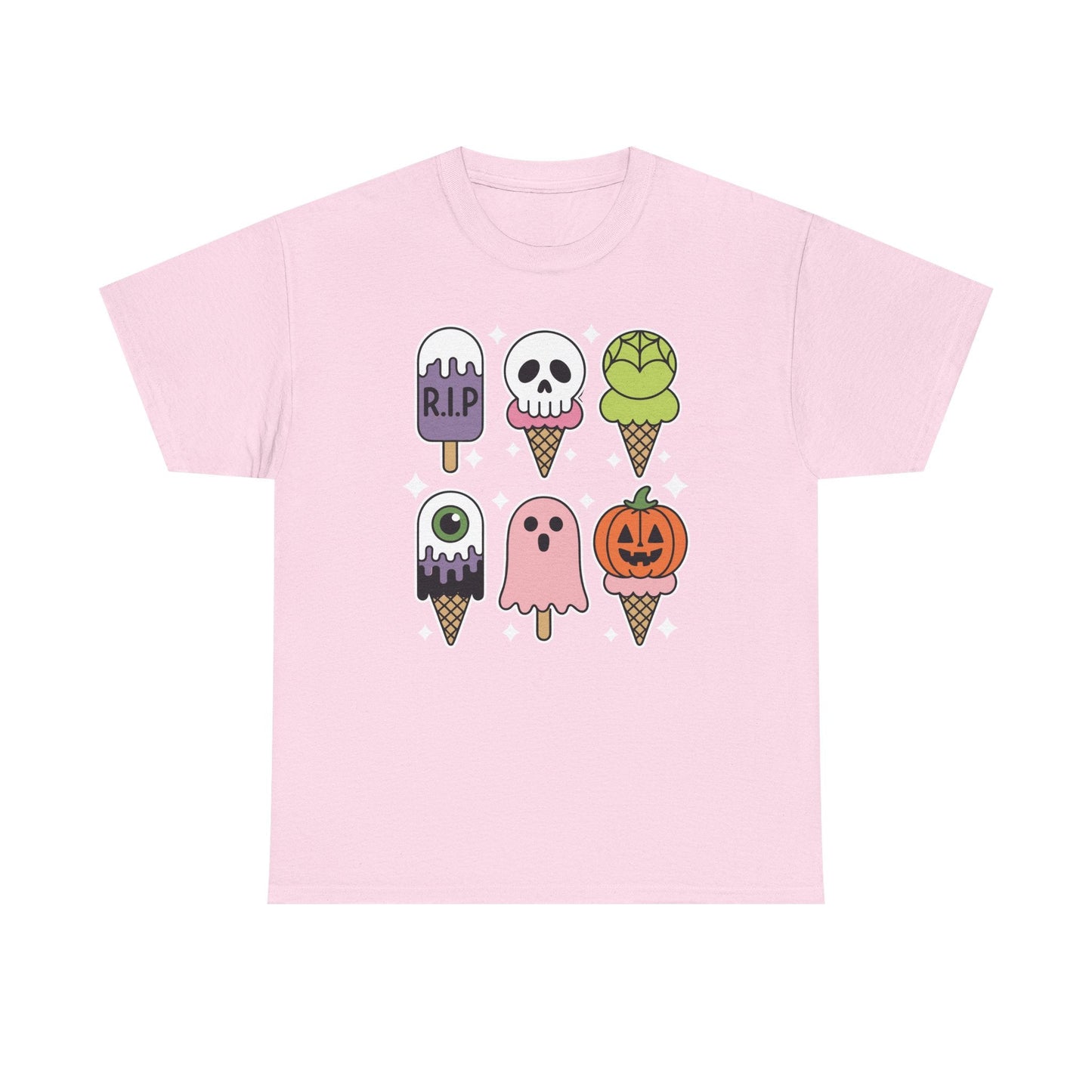 Horror Movie Summer Popsicle Halloween Ice Cream Summer-ween T-Shirt for Men Women