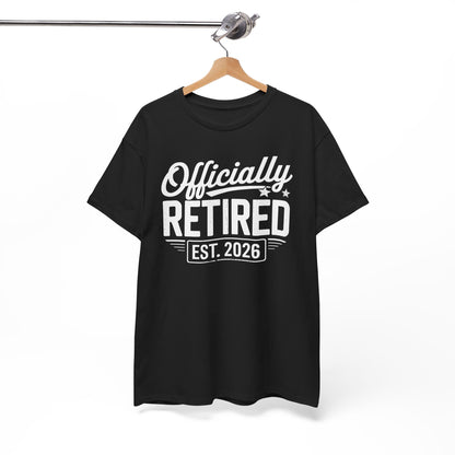 Funny Retirement 2026 Officially Retired Vintage Humor T-Shirt