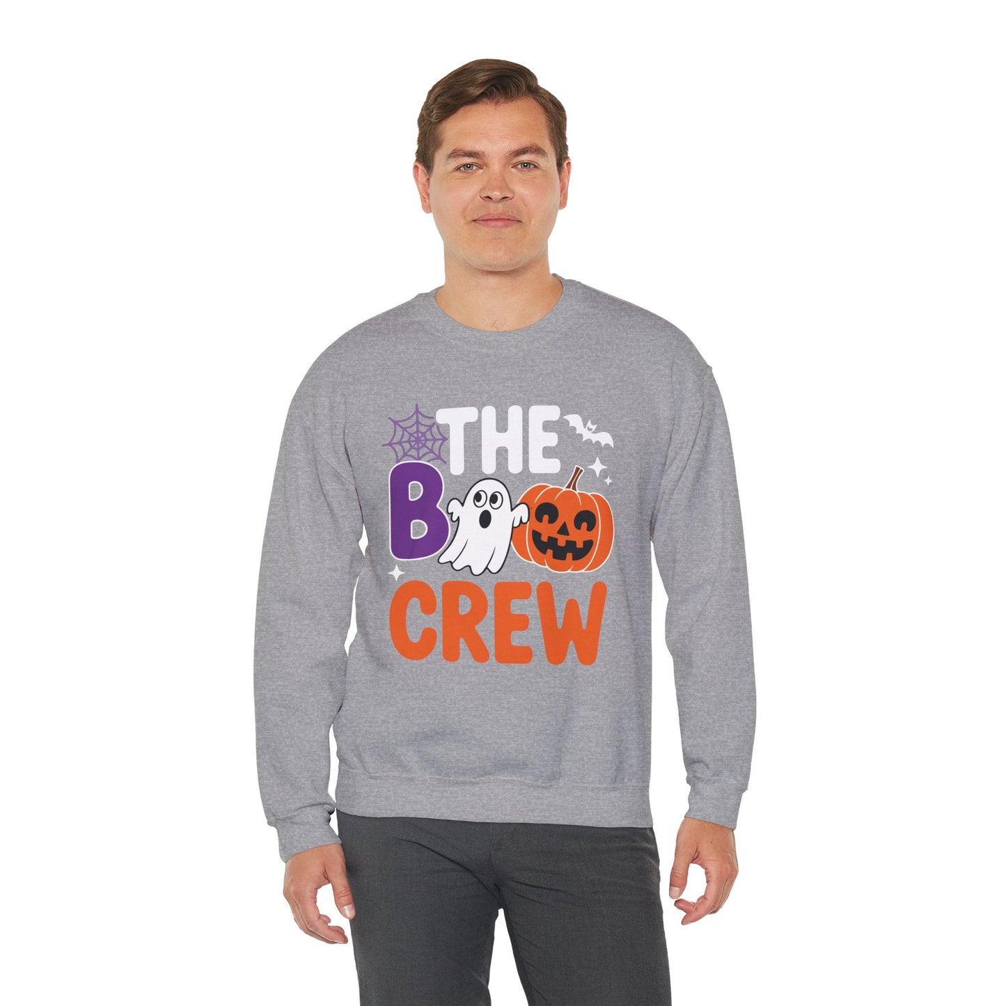 Halloween The Boo Crew Cute Ghost Spooky Family Matching Sweatshirt