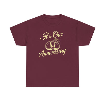 It's Our Anniversary Shirts for Married Couples Husband Wife T-Shirt