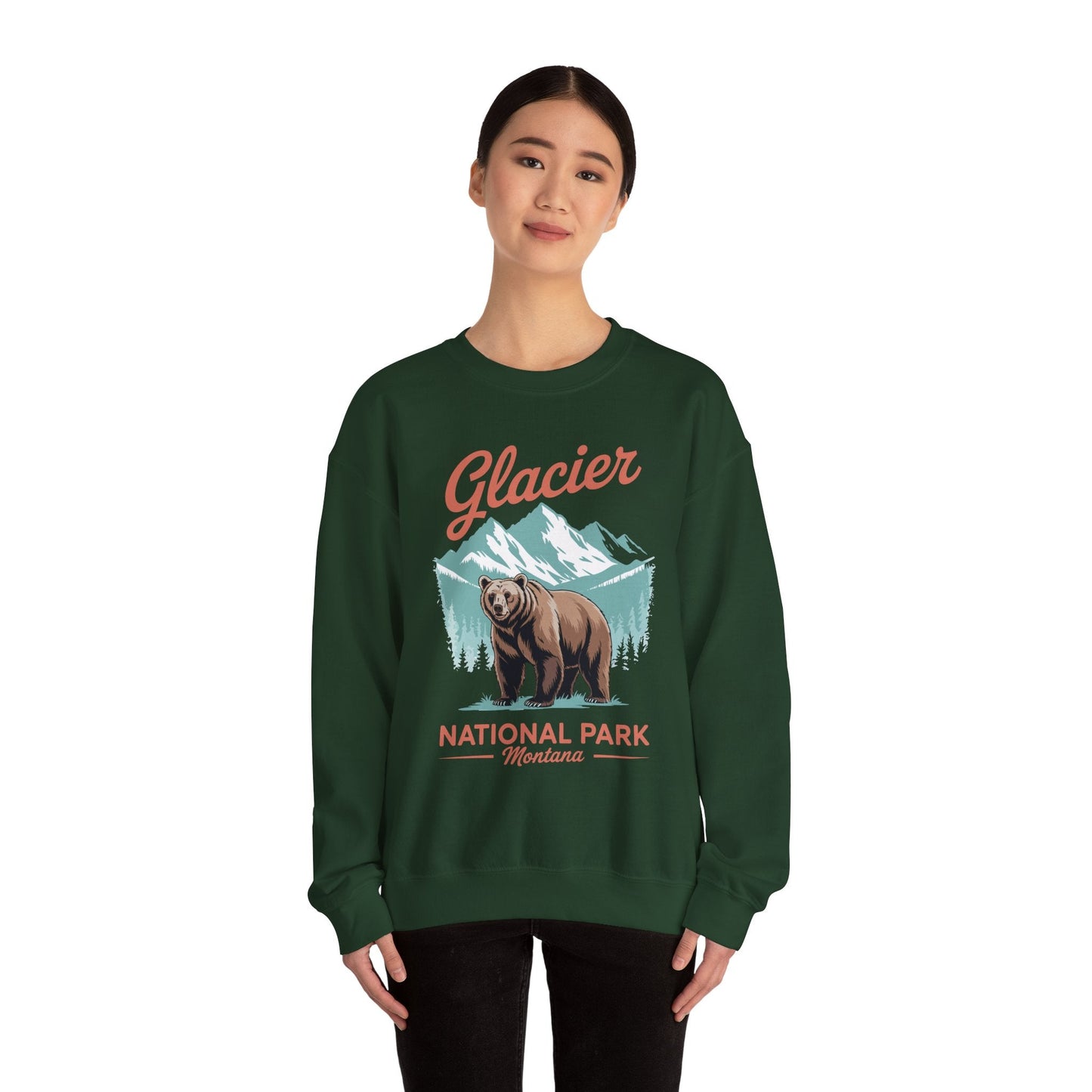 Glacier National Park retro Sweatshirt
