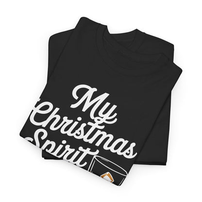 Funny Christmas Drinking Shirt Whiskey Liquor Drinker Saying T-Shirt