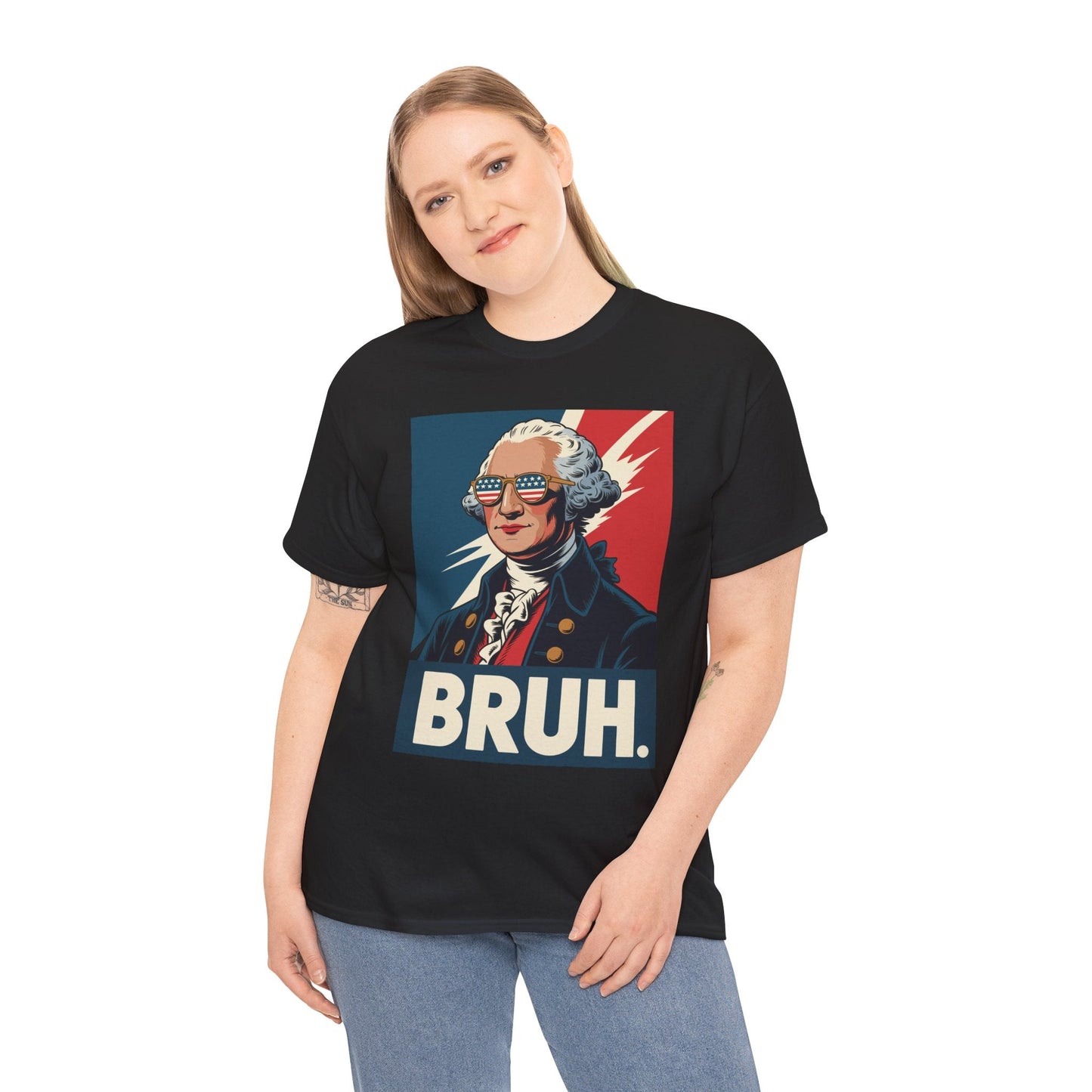 4th Of July 2025 George Washington Bruh. Meme Patriotic T-Shirt