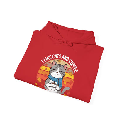I Like Cats And Coffee And Maybe 3 People , Cats Lover Hoodie