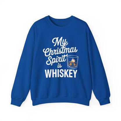 Funny Christmas Drinking Shirt Whiskey Liquor Drinker Saying Sweatshirt