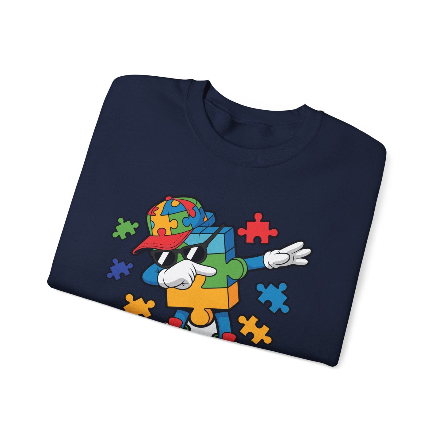 Dabbing Puzzle Autism Awareness Sweatshirt
