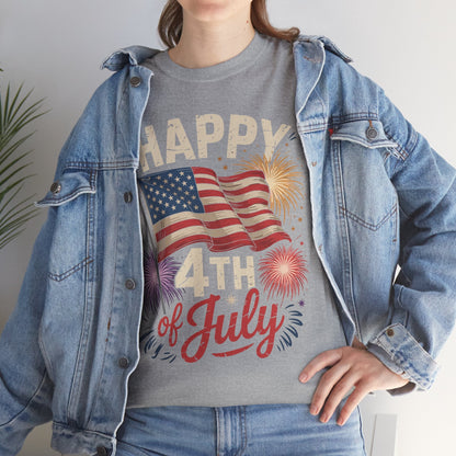 Happy 4th Of July Patriotic American US Flag 4th Of July T-Shirt