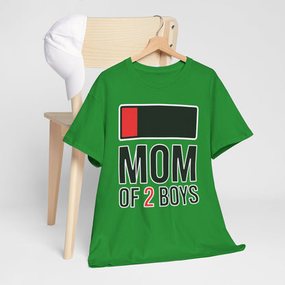 Mom of 2 Boys Gift from Son Mothers Day Birthday Women T-Shirt