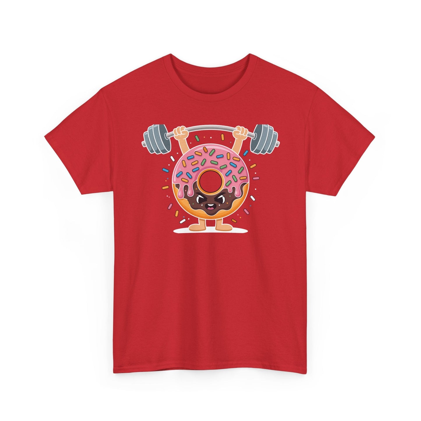 Funny Weightlifing Fitness Workout Gym Donut Lover T-Shirt