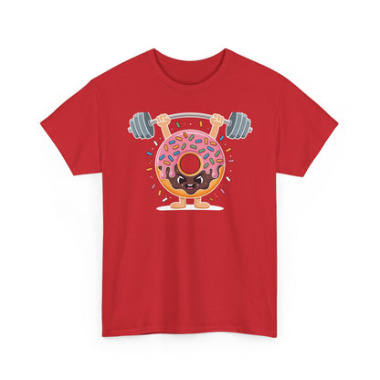 Funny Weightlifing Fitness Workout Gym Donut Lover T-Shirt