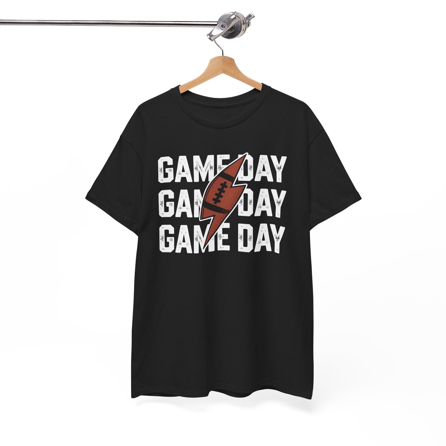 Vintage Game Day Football Lightning Bolt Funny Team Sport T-Shirt