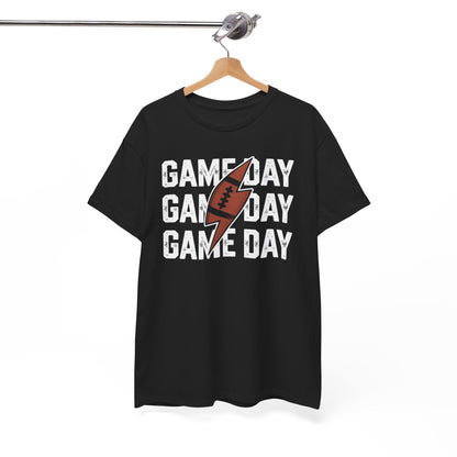 Vintage Game Day Football Lightning Bolt Funny Team Sport T-Shirt