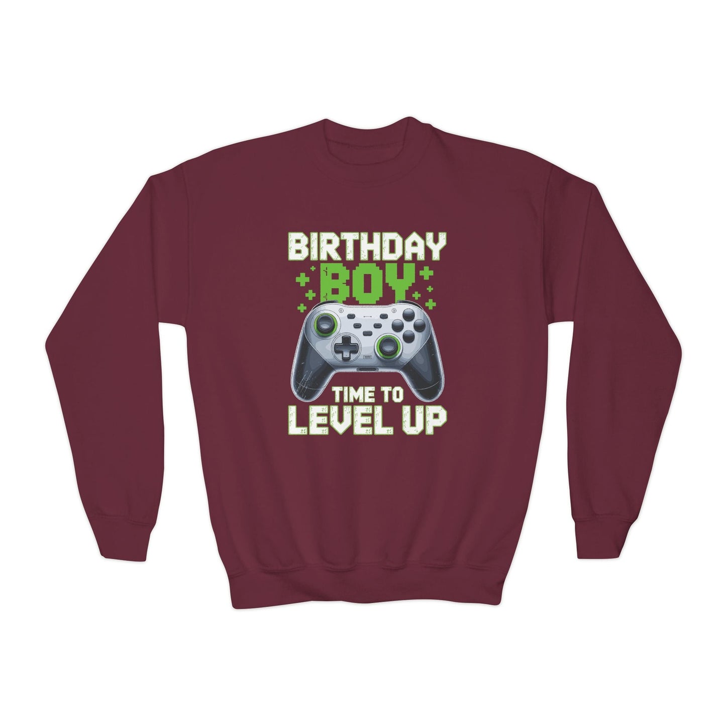 Level Up Birthday Boy Video Game Sweatshirt
