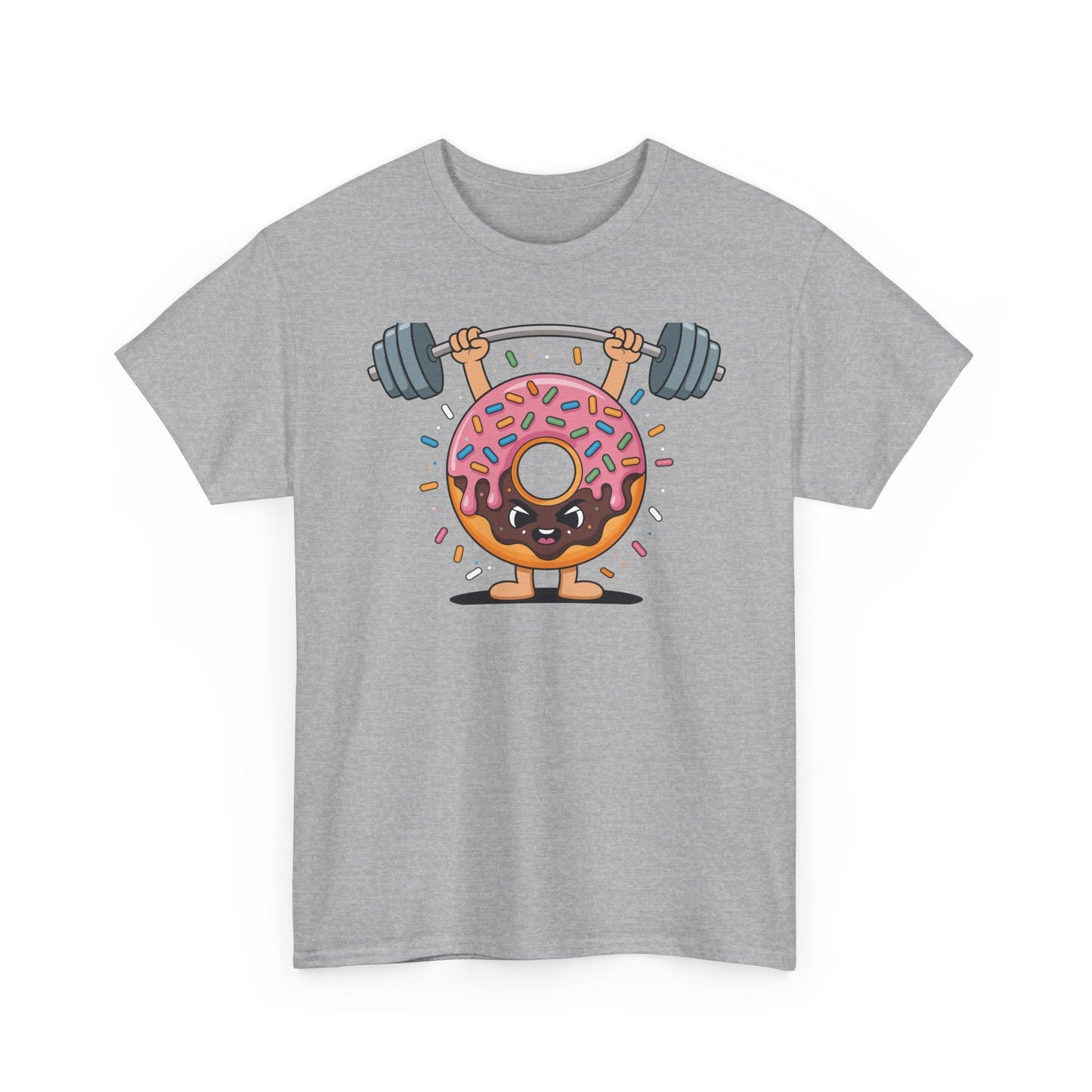 Funny Weightlifing Fitness Workout Gym Donut Lover T-Shirt