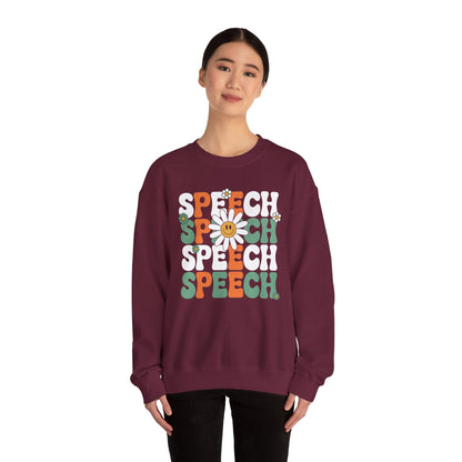 Speech Therapy Retro Speech Language Pathologist Therapist Sweatshirt