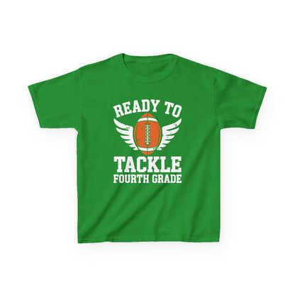 Ready To Tackle Fourth Grade Back To School Football T-Shirt