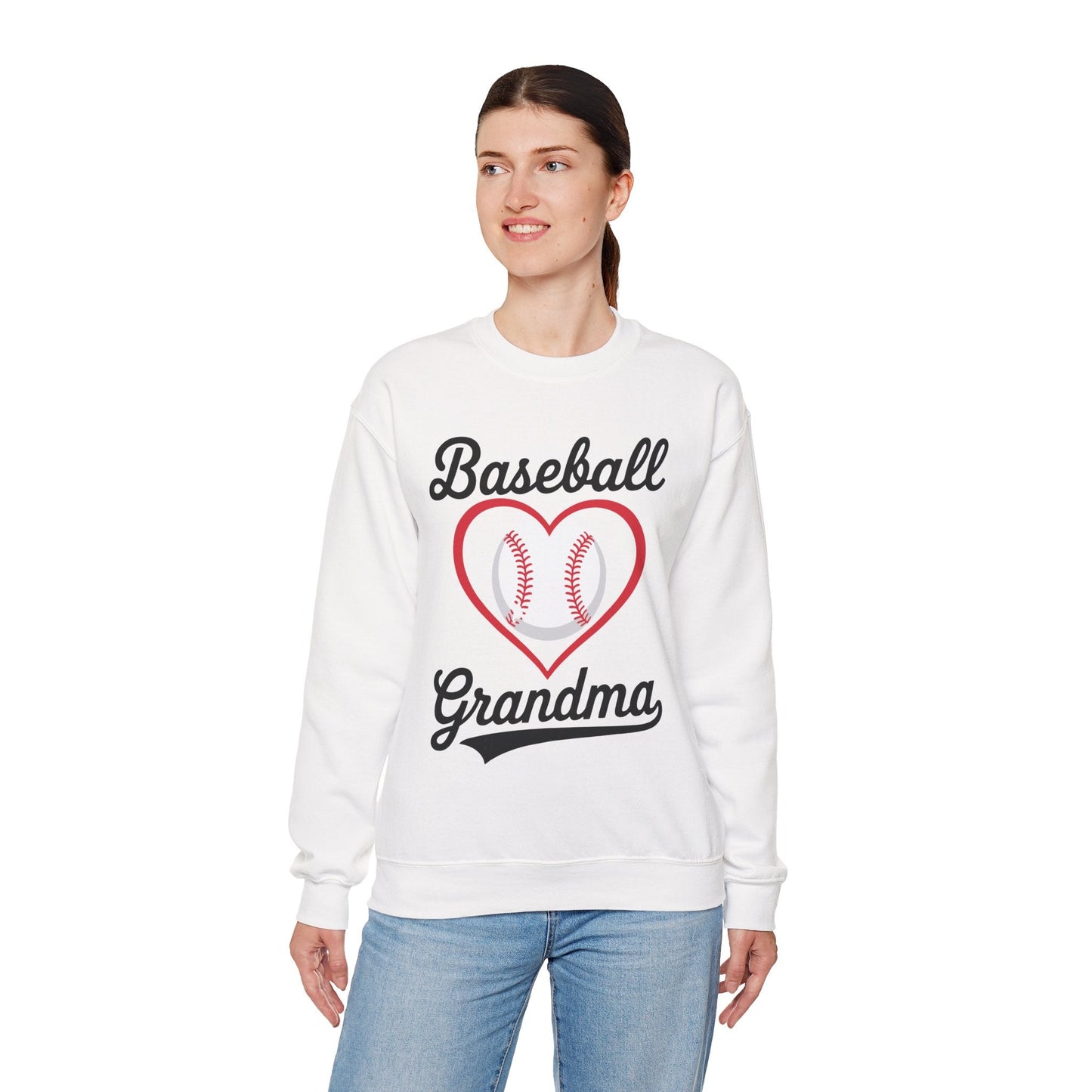 Baseball Grandma Women Baseball Heart Mothers Day Sweatshirt