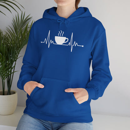 Coffee Heartbeat Drinking Coffee Hoodie