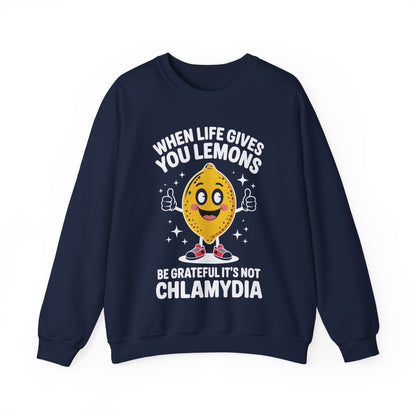 Lemons and Chlamydia Absurd Offensive Meme Sarcastic Edgy Sweatshirt