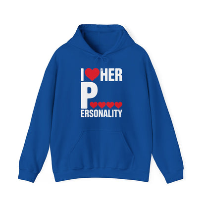 Funny Valentine's Day Couple Matching I Love Her Personality Hoodie