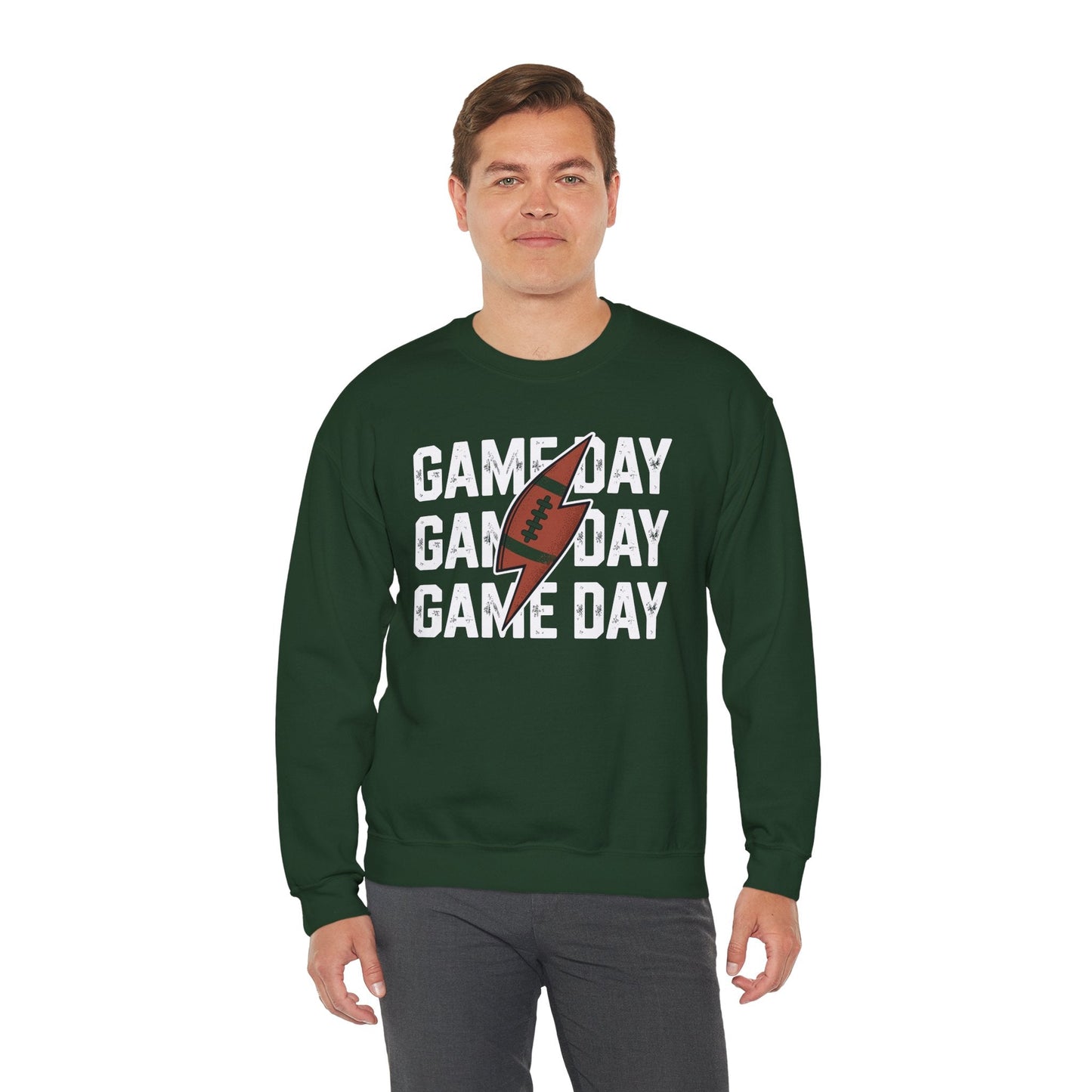Vintage Game Day Football Lightning Bolt Funny Team Sport Sweatshirt