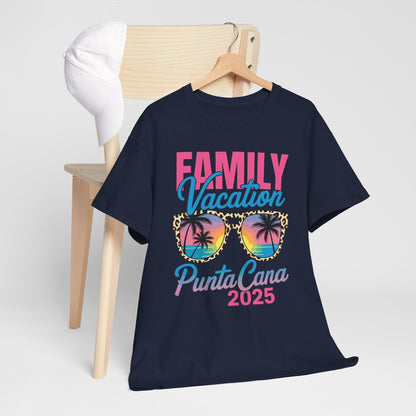 Family Vacation Punta Cana 2025 Matching Holiday Summer T-Shirt