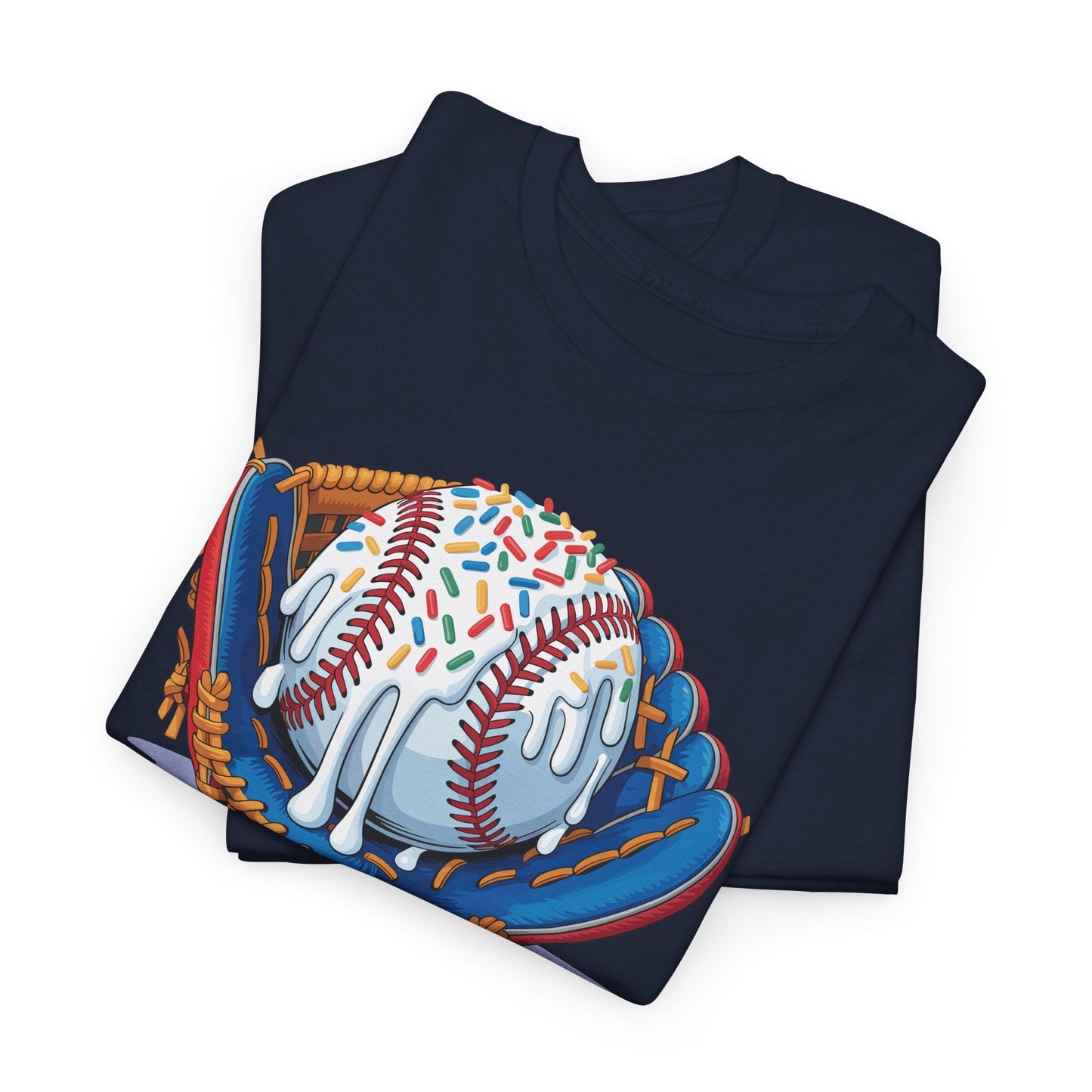 Baseball Drip Ice Cream Sprinkles Baseball Glove T-Shirt