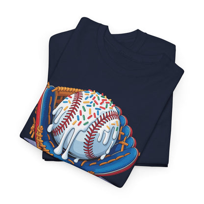 Baseball Drip Ice Cream Sprinkles Baseball Glove T-Shirt