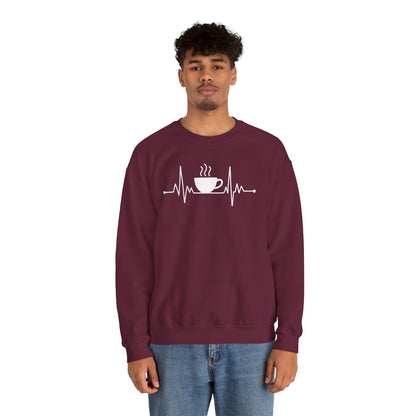 Coffee Heartbeat Drinking Coffee Sweatshirt